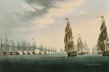 Warship Painting - Battle of the Nile Whitcombe 2 Sea Warfare
